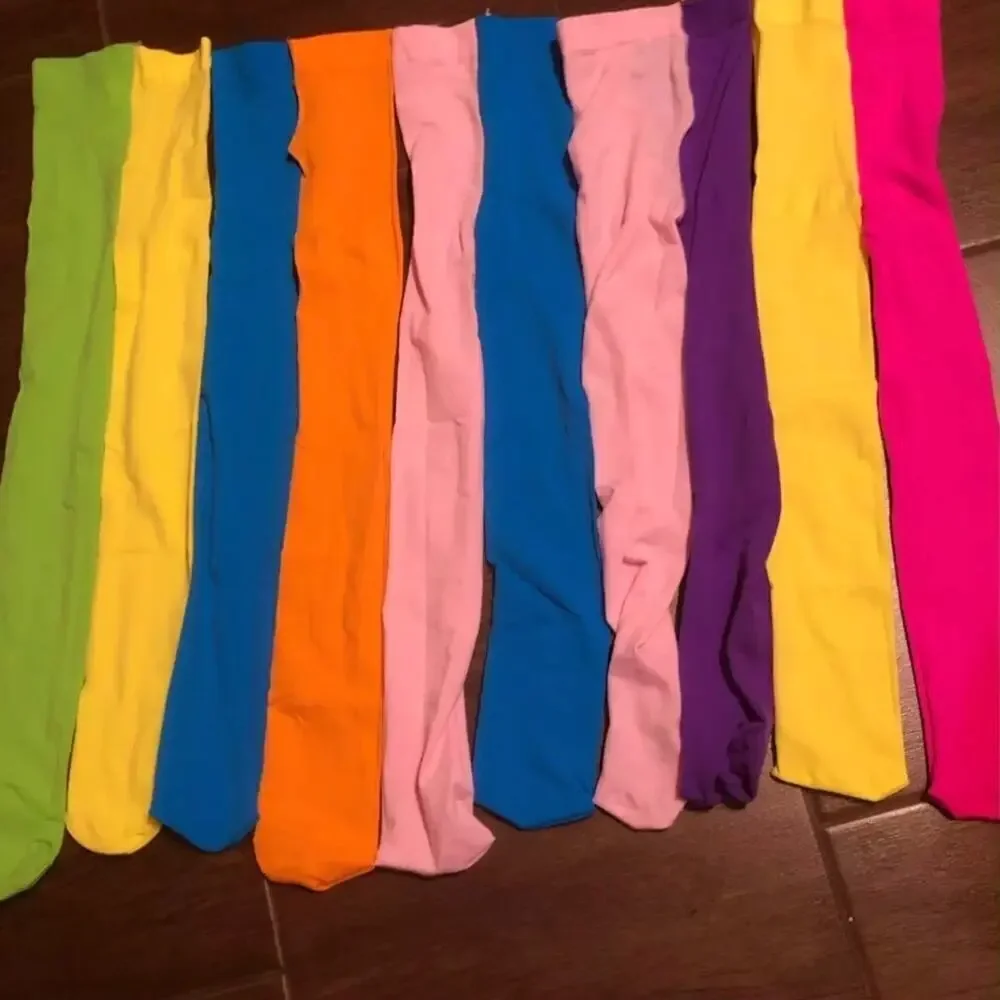 Lot of 2 Girl’s pantyhose tights Size M 3-5 years (or younger) turquoise